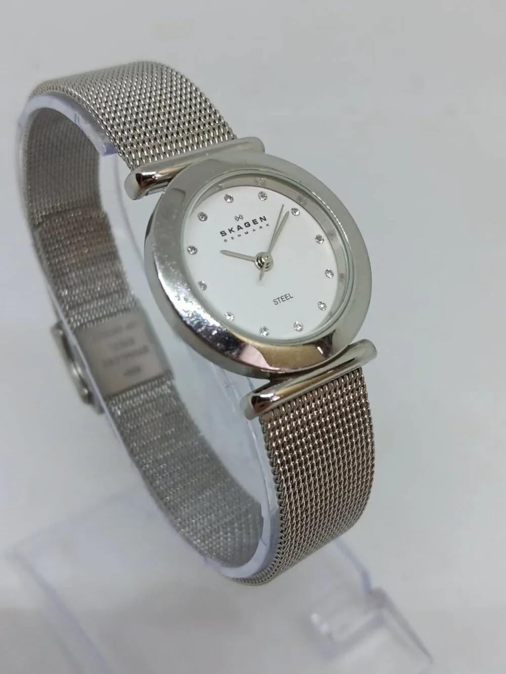 Skagen 107SSSD Women's 25mm Stainless Steel Mesh Band Quartz Slim Profile Watch
